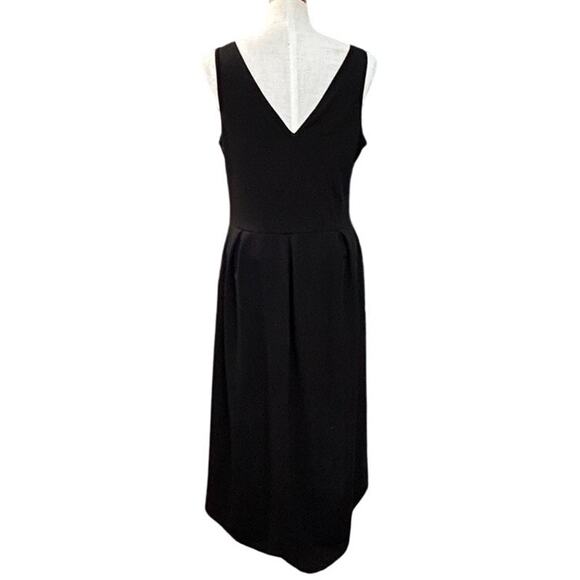 NWT 24seven Black Hi-Low Midi Dress XL V-Neck Sleeveless Party Cocktail Stretch - Picture 5 of 9